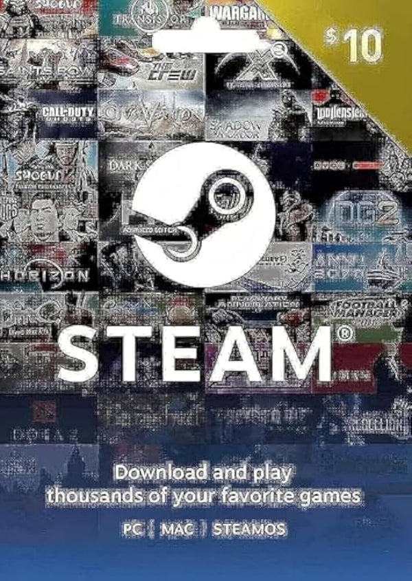 Steam Gift Card 10$ USD