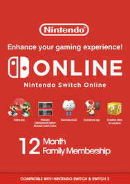 Nintendo Switch Online 12 Month + Expansion Pack