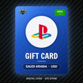 PlayStation Gift Card Saudi Arabia USD